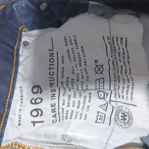 Gap 1969 size 29s Curvy Dark Blue Denim Jeans Pants - Picture 6 of 9